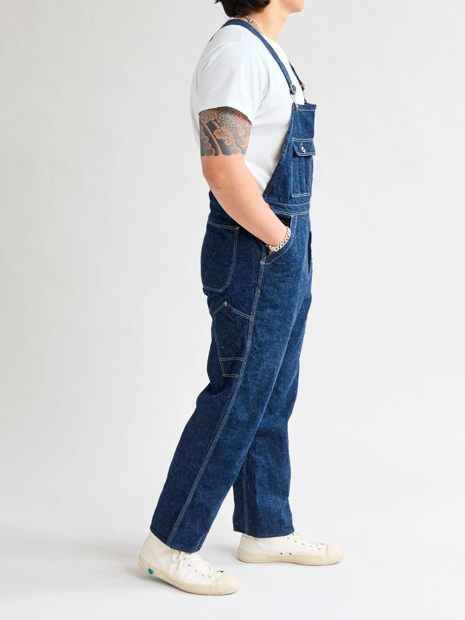1930's Denim Overall in Indigo One Wash