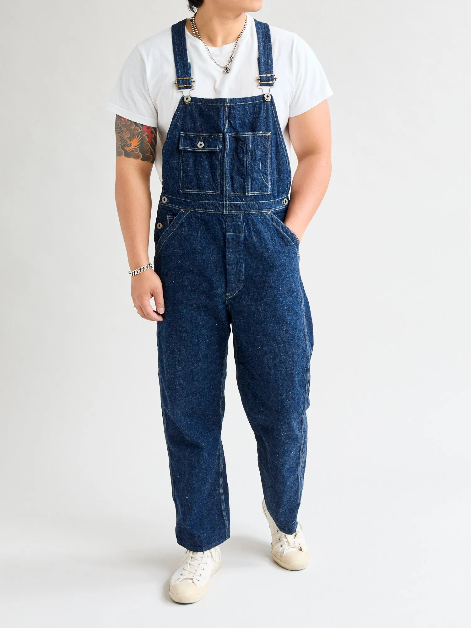 1930's Denim Overall in Indigo One Wash
