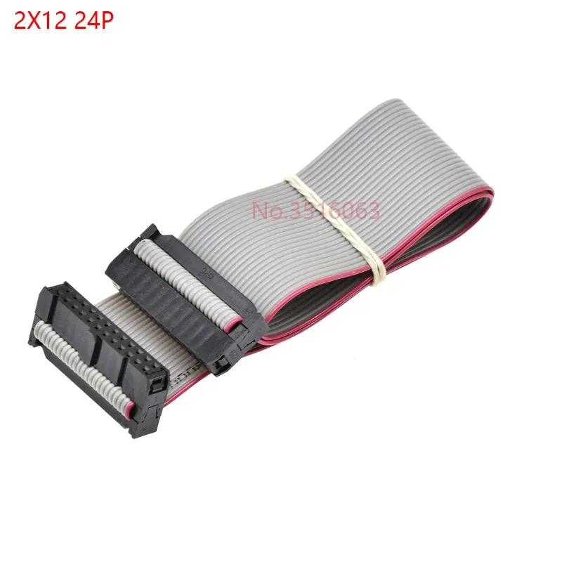 2Pcs 2.54Mm Pitch Fc-6/8/10/14/16/20/40/50 Pin 30Cm Jtag Isp Download Cable Gray Flat Ribbon Data Ca