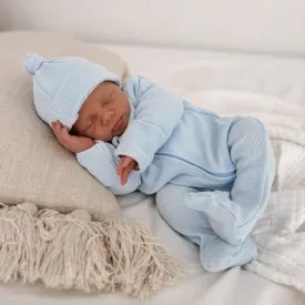 3 Little Crowns - My First Outfit | Onesie & Beanie Set | Baby Blue (Pre-Order Late May)