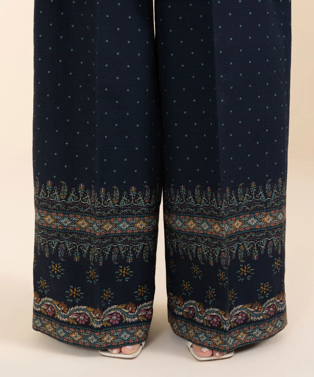 3 Piece - Embroidered Khaddar Suit