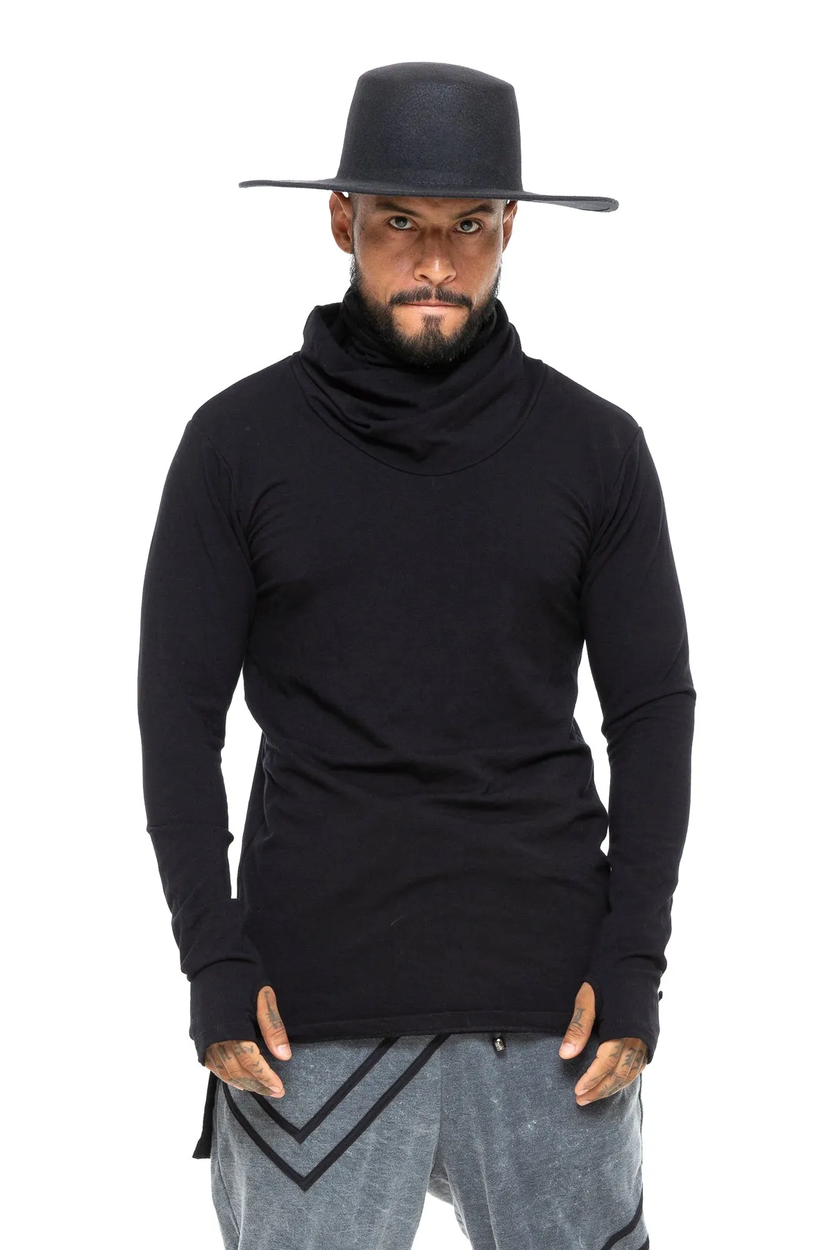 5D x Stellar Dust Mens Cowl Long Sleeve