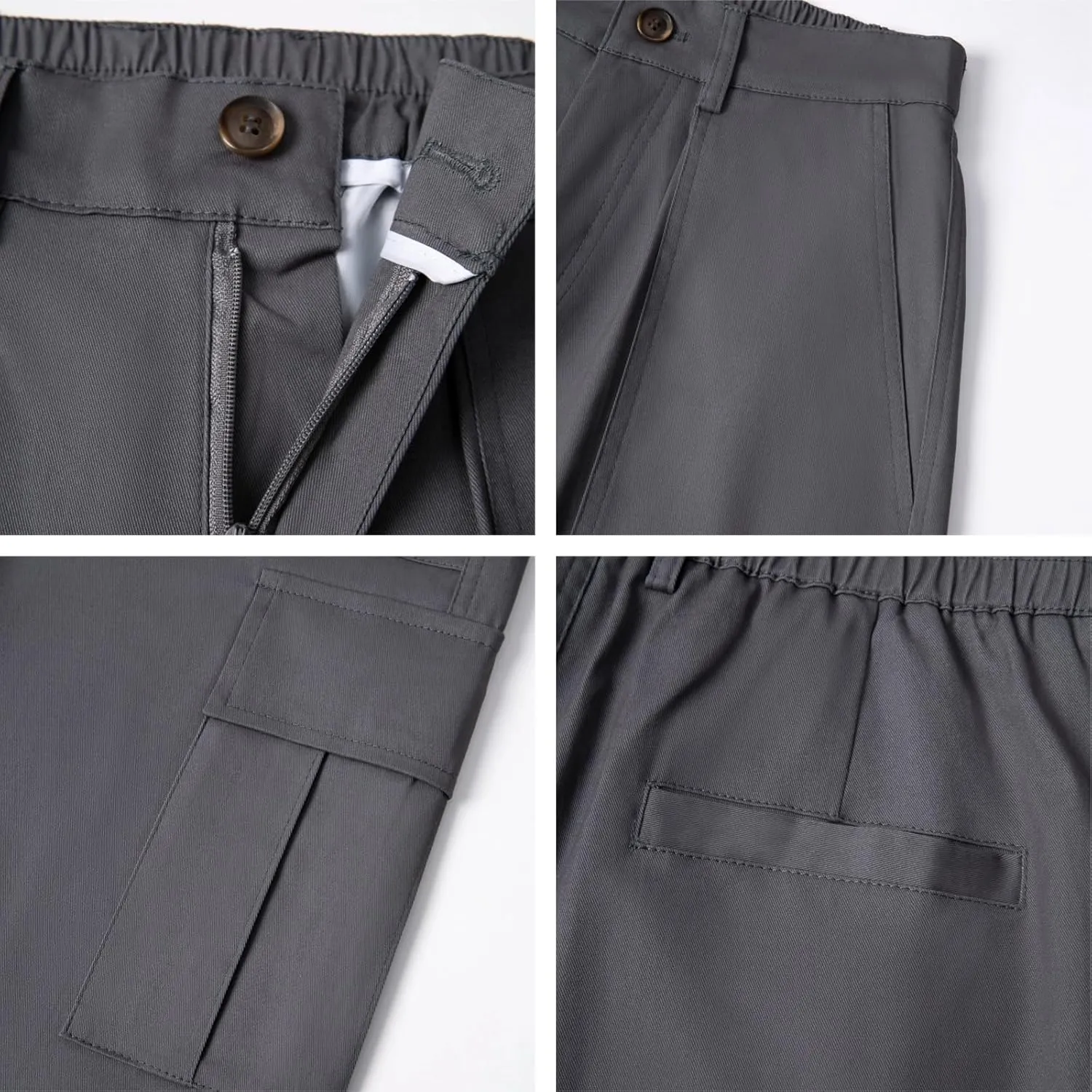 AIFARLD Mens Casual Cargo Pants Relaxed Fit Cotton Work Jogger Sports Outdoor Trousers with Pockets