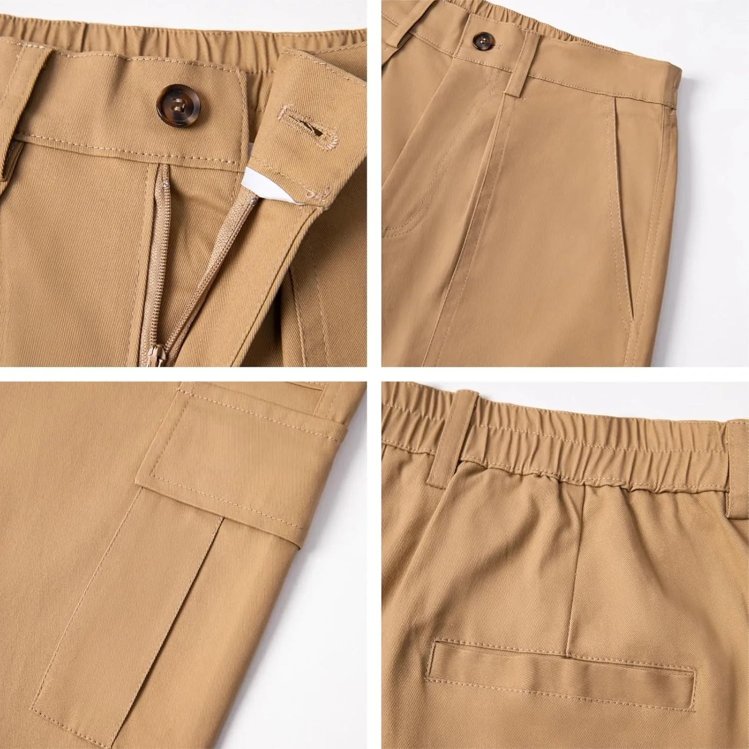 AIFARLD Mens Casual Cargo Pants Relaxed Fit Cotton Work Jogger Sports Outdoor Trousers with Pockets