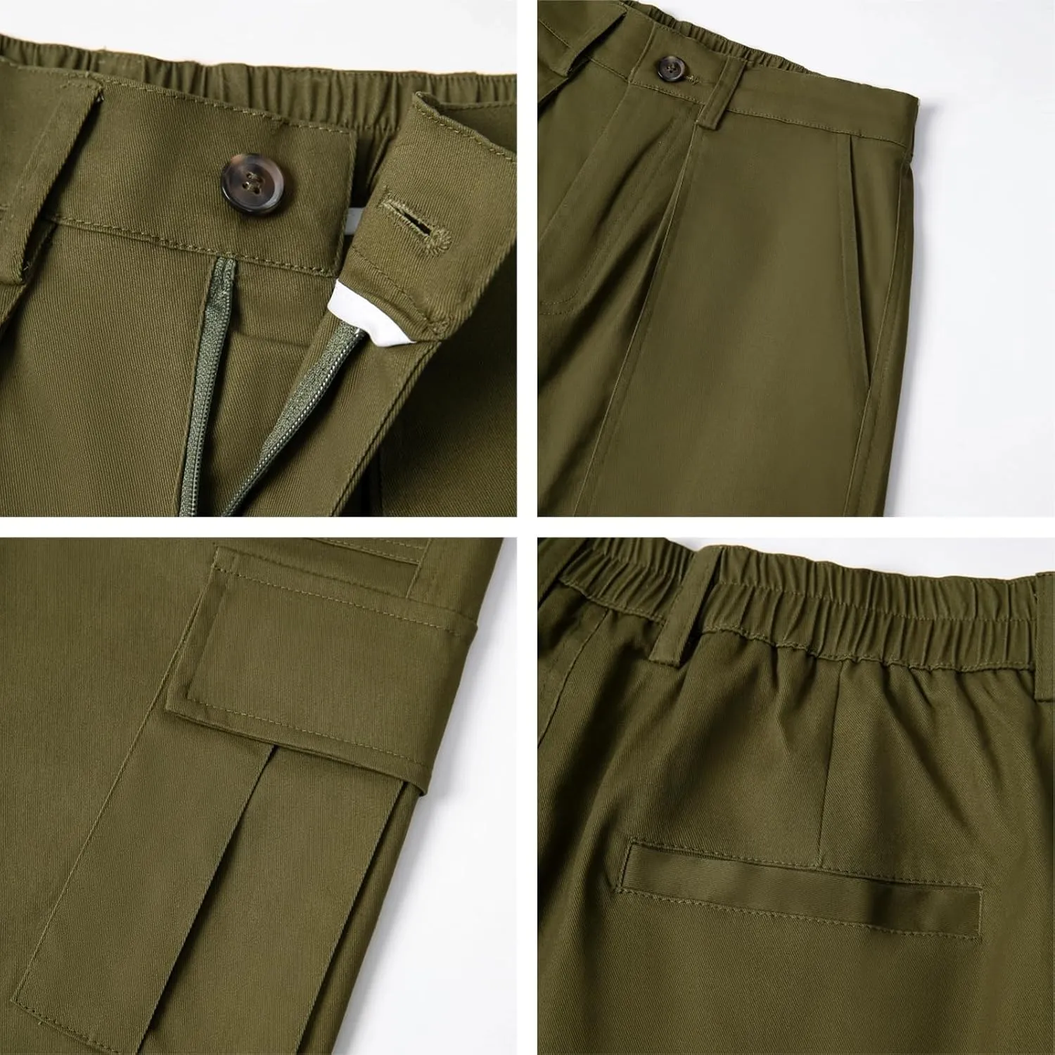 AIFARLD Mens Casual Cargo Pants Relaxed Fit Cotton Work Jogger Sports Outdoor Trousers with Pockets
