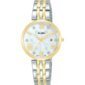 Alba Fashion Analogue Stainless Steel Mother of Pearl Dial Watch AH7Z80X1