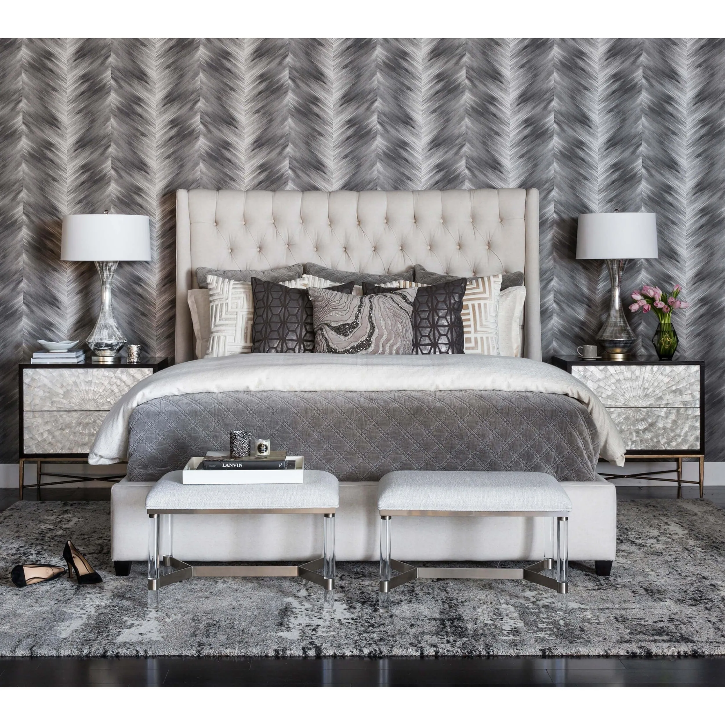 Amelia Tall Bed, Duet Natural