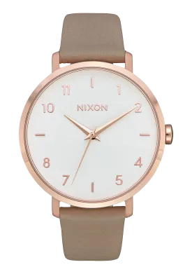Arrow Leather - Rose Gold / Gray