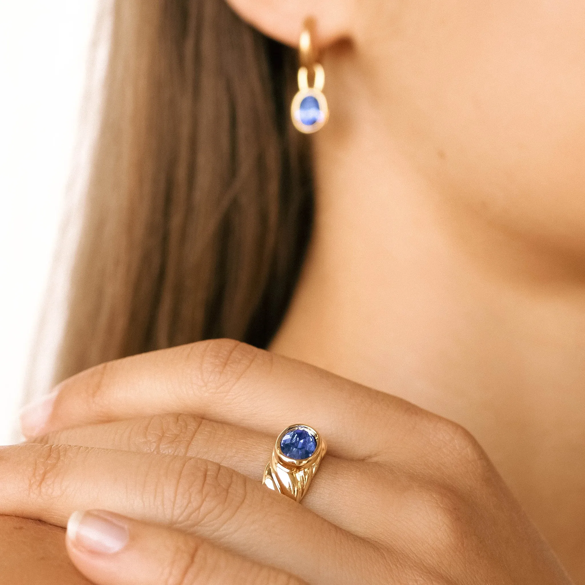 Aubrey Ring - Sapphire Blue
