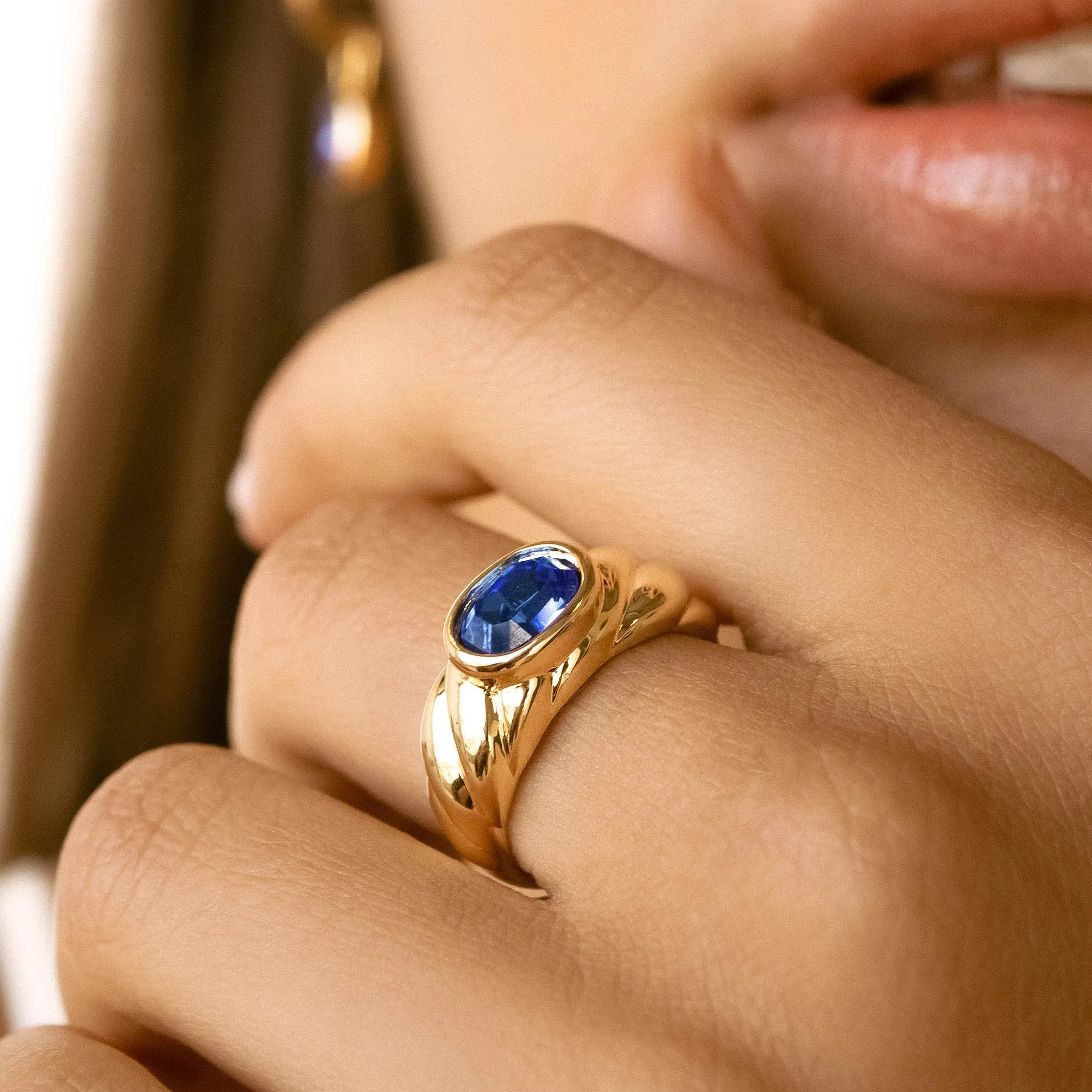 Aubrey Ring - Sapphire Blue