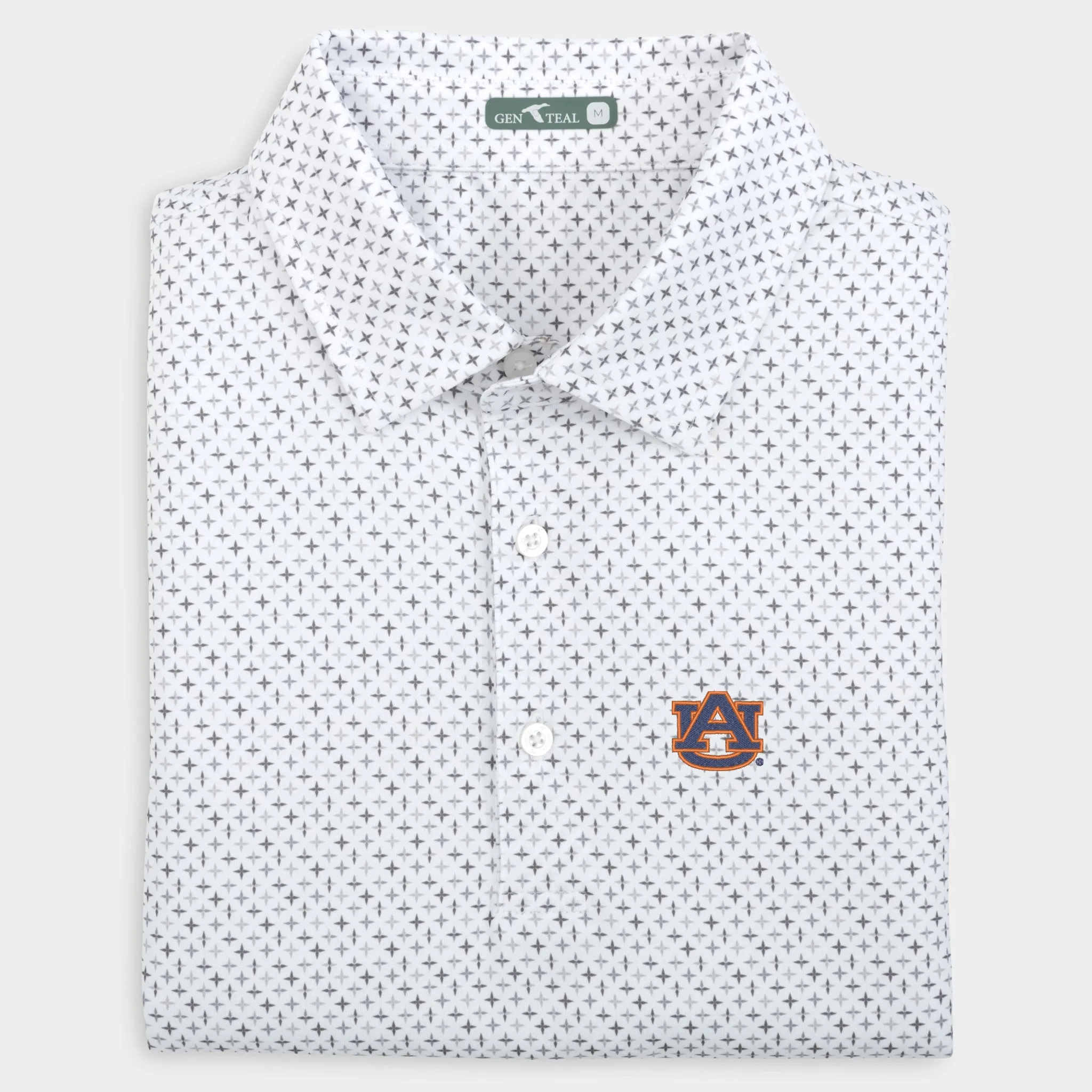 Auburn Star Printed Performance Polo