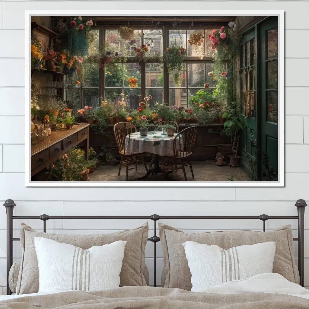 Backyard Floral Kitchen