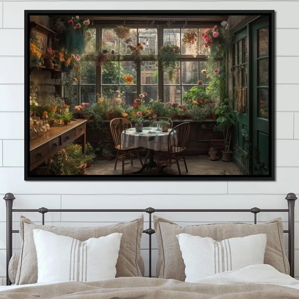 Backyard Floral Kitchen