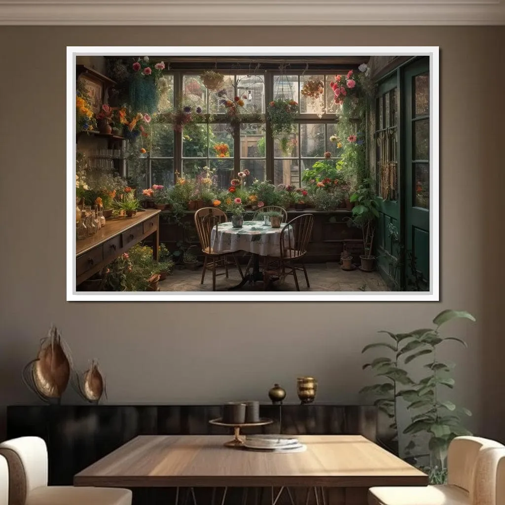 Backyard Floral Kitchen