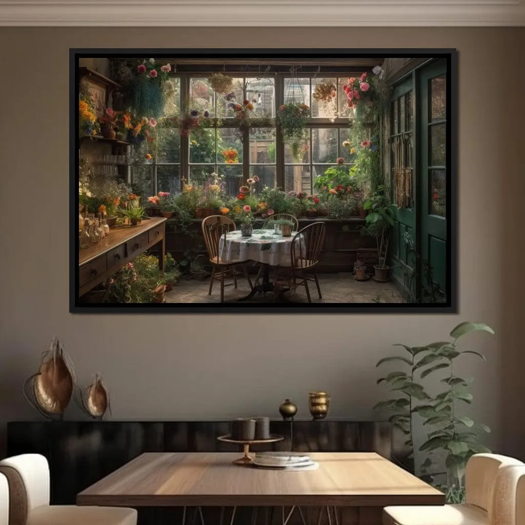 Backyard Floral Kitchen