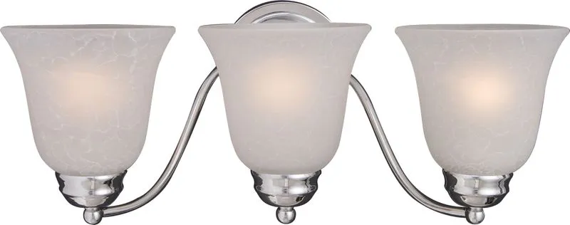 Basix 19" Polished Chrome Vanity Lighting Light with E26 Medium Incandescent