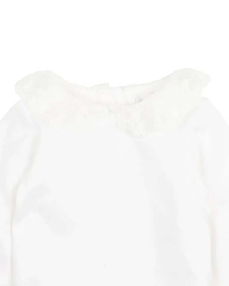 Bebe Ciara Lace Collar Bodysuit