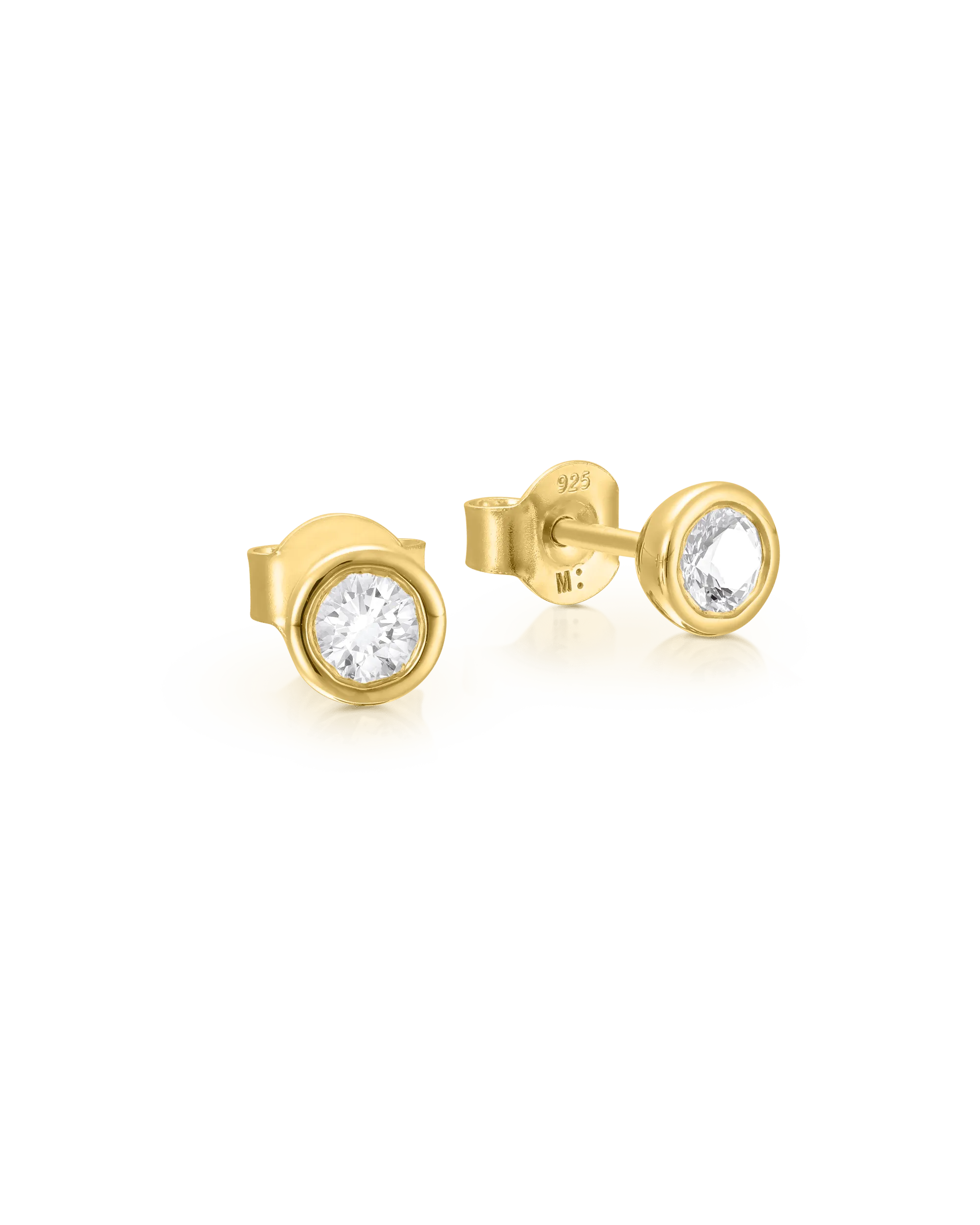 Betty Diamond Earrings - 925 Sterling Silver