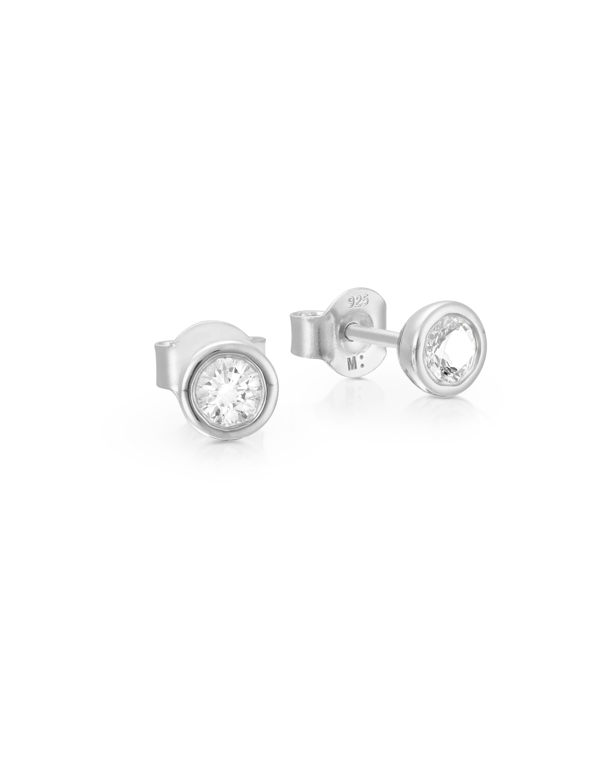 Betty Diamond Earrings - 925 Sterling Silver