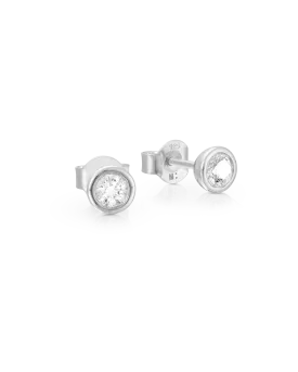 Betty Diamond Earrings - 925 Sterling Silver