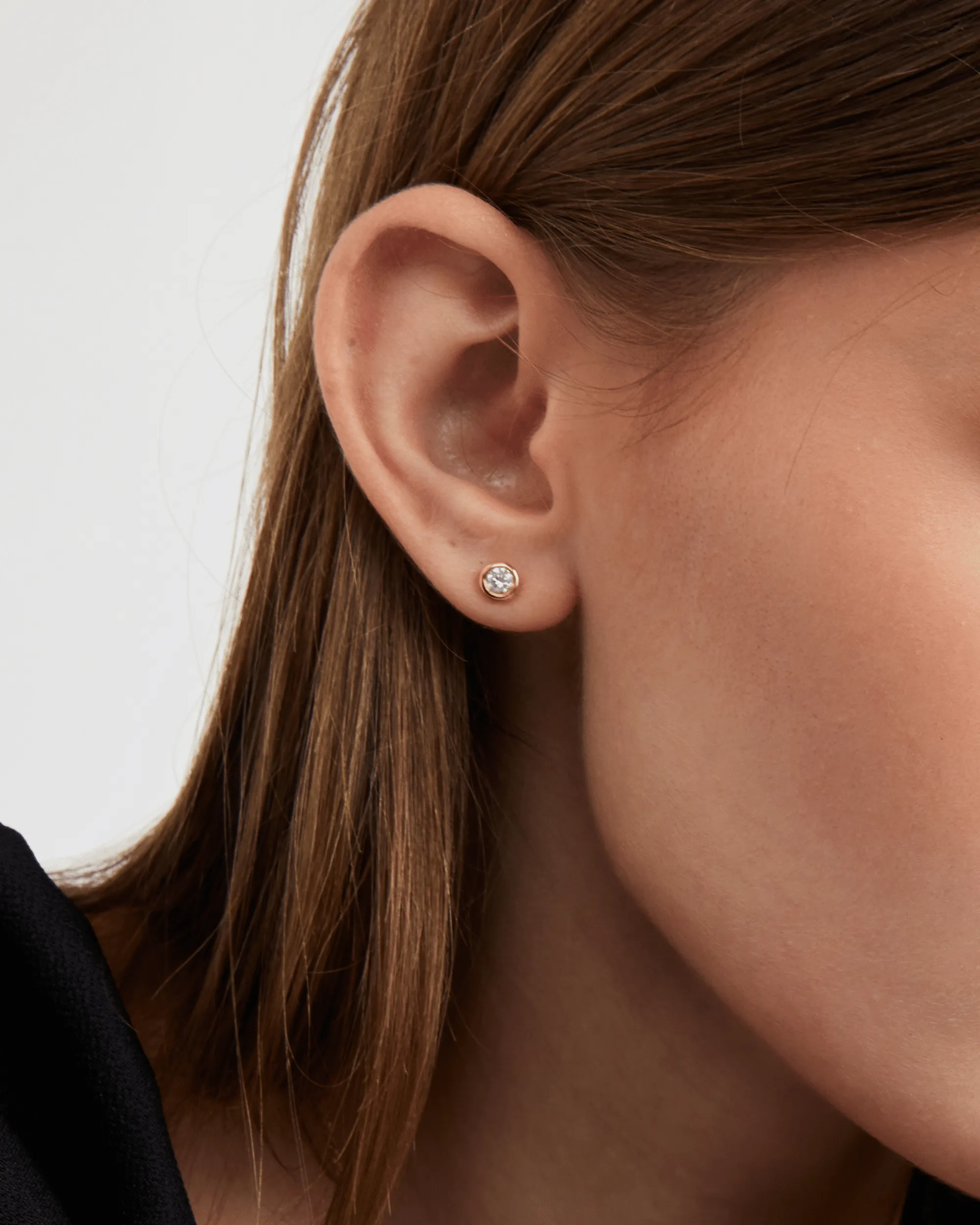 Betty Diamond Earrings - 925 Sterling Silver
