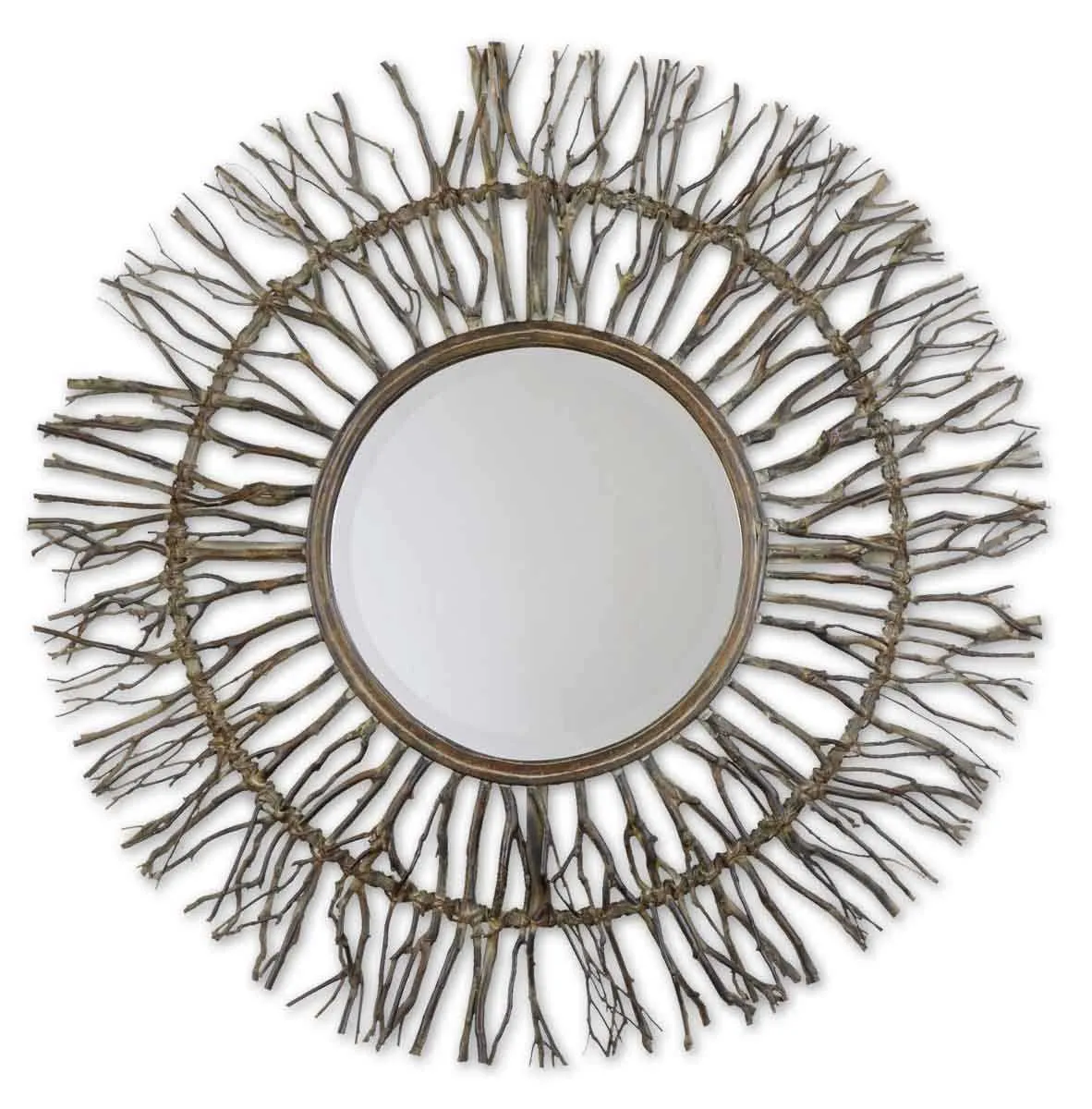 Birch Branch Round Mirror