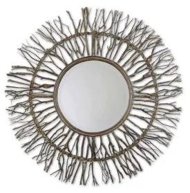 Birch Branch Round Mirror