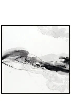 Black Abstract Oil Painting | Liang & Eimil Flow II
