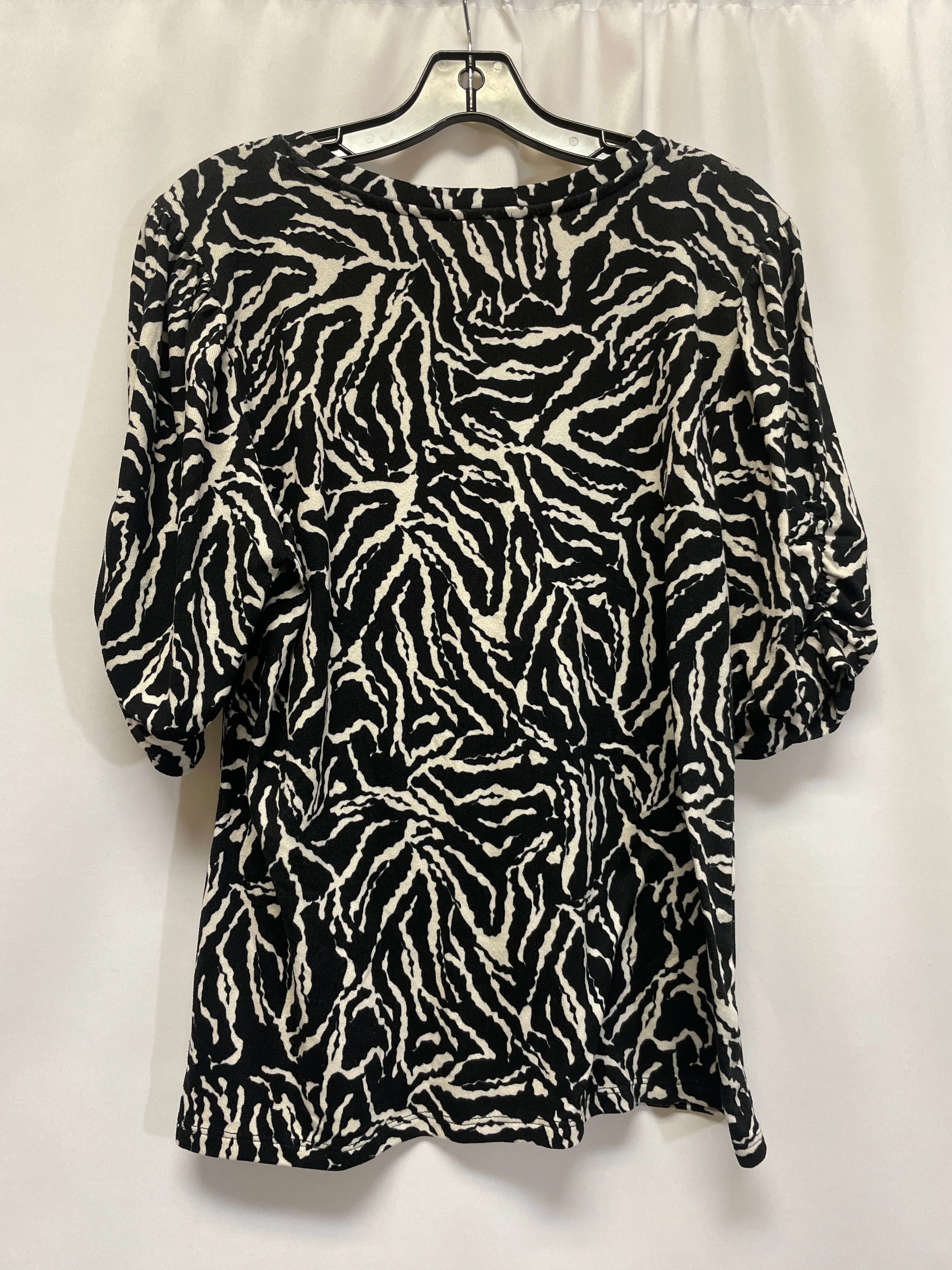 Stylish Black & Cream Adjustable Overalls - Size XL