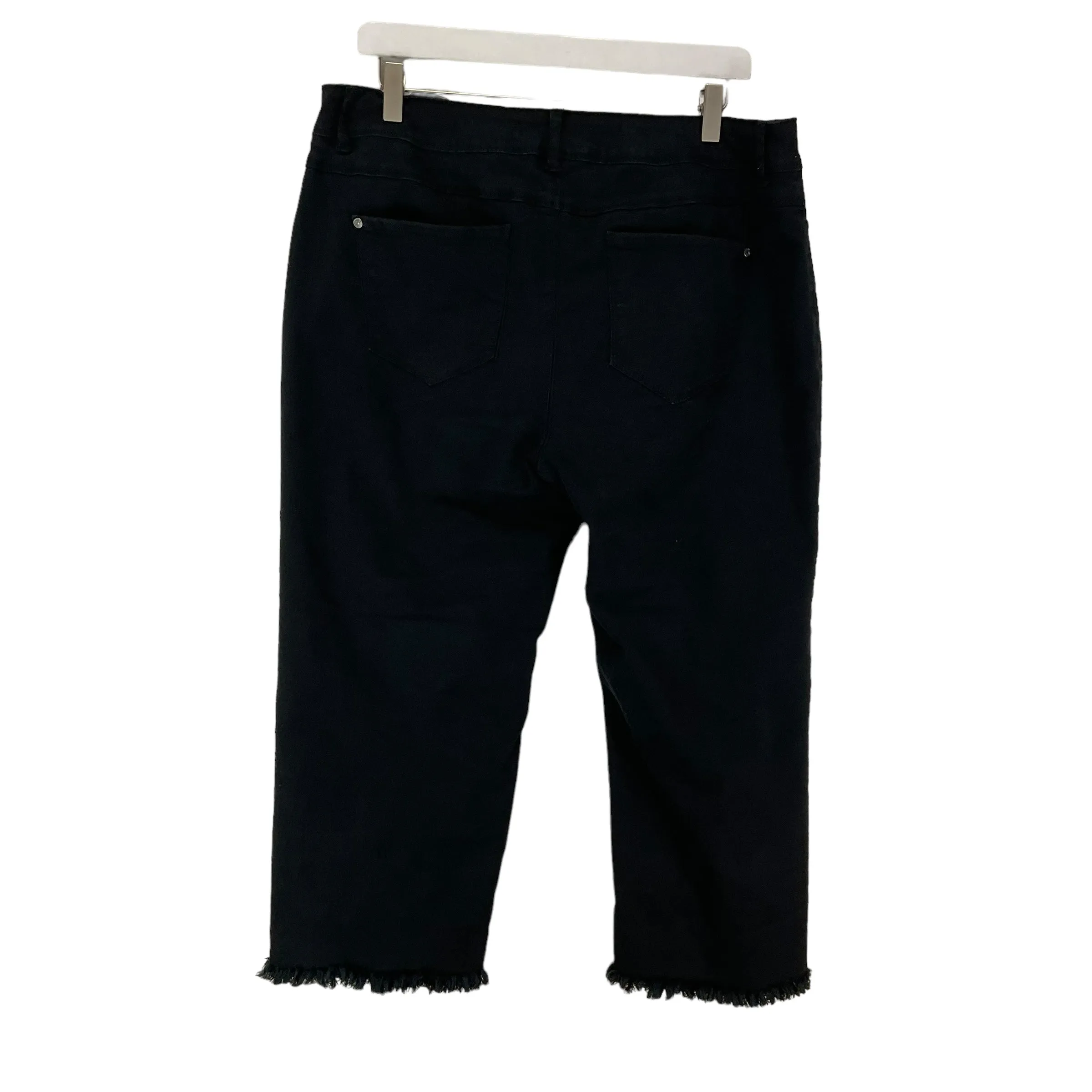 Black Denim Jeans Straight Cato, Size 16