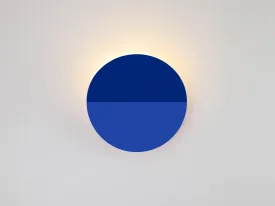 Blue diffuser wall light