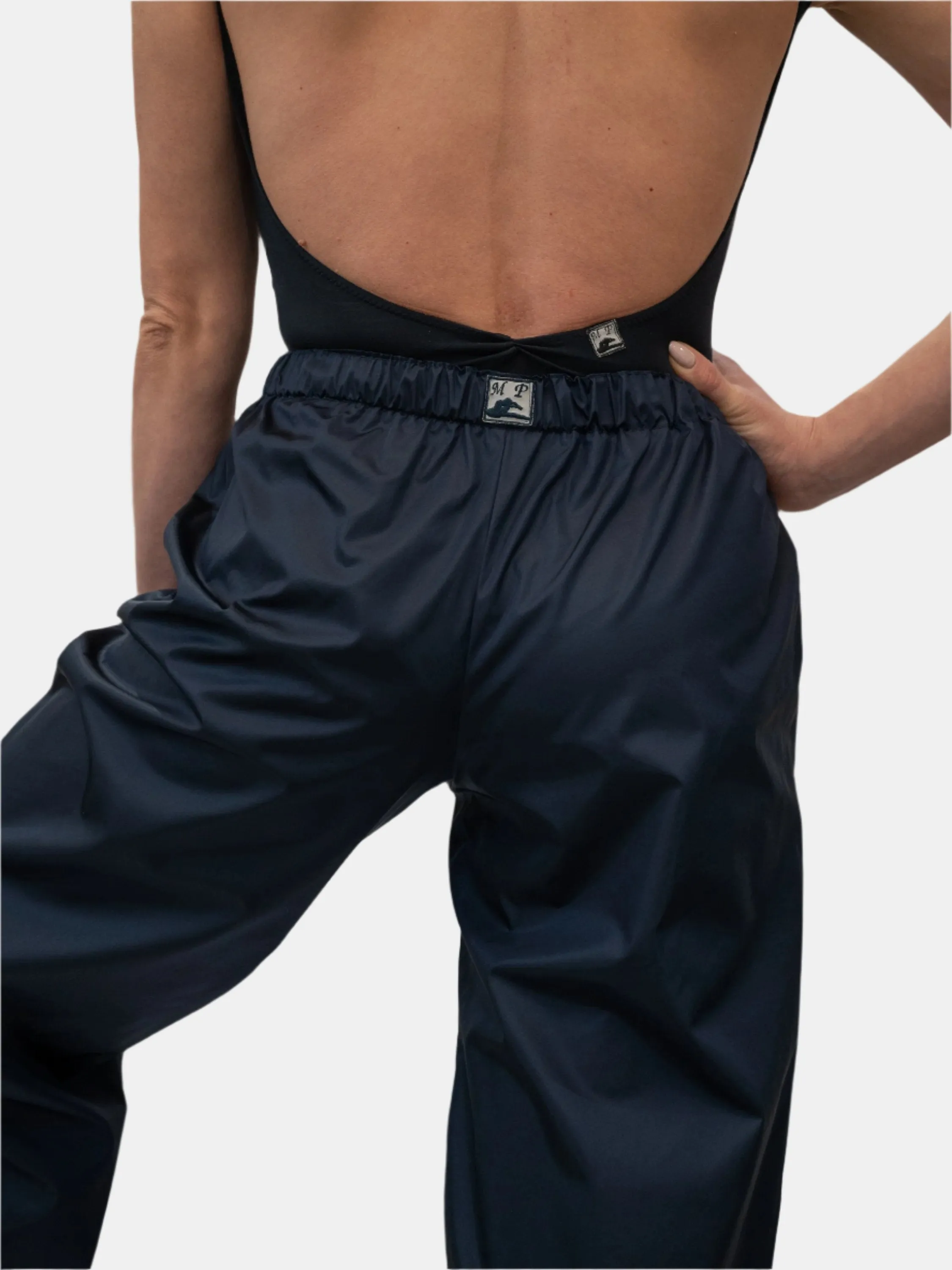 Blue Warm-Up Dance Trash Bag Pants MP5003