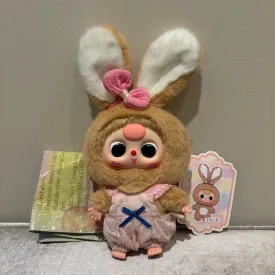 Brown with Pink Overalls (360 moving eyes) - Macaron by Baby Three