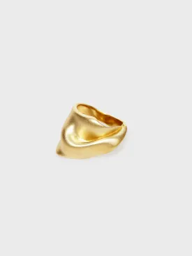 Cabbage Ring in Gold Plated