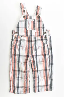 Charlie & Me Size 0 (6-12 months) Checked Overalls