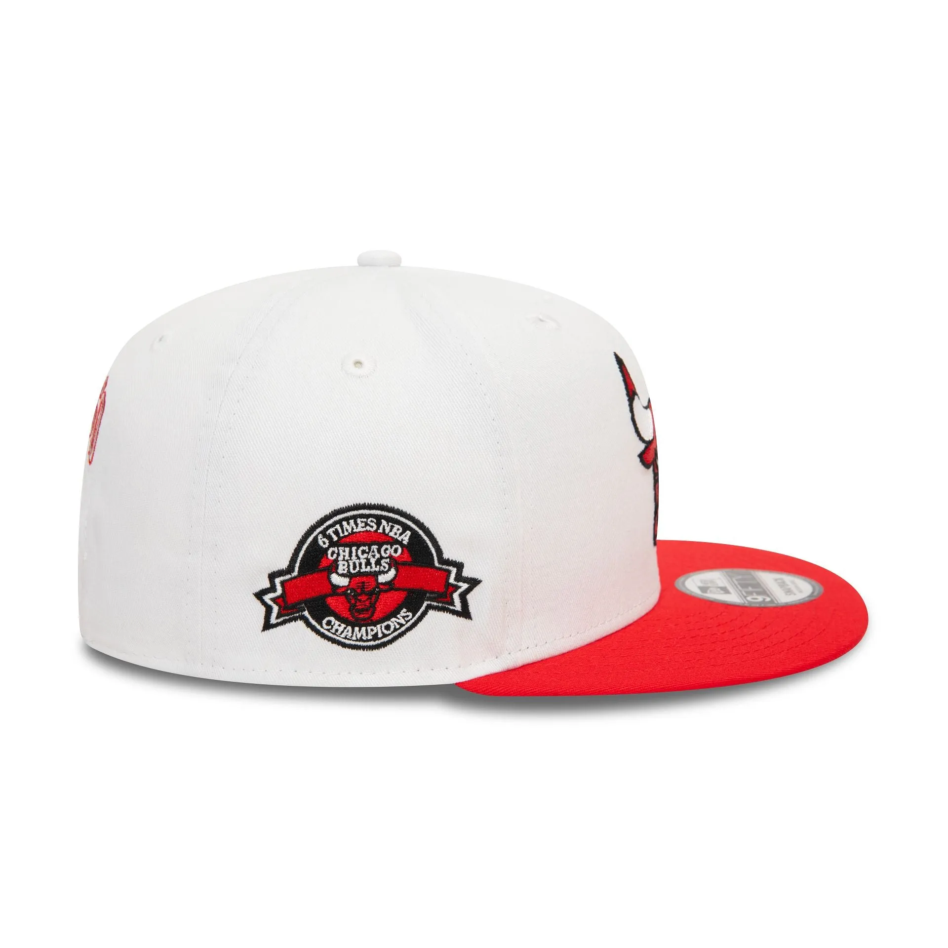 Chicago Bulls White Crown Patch Red 9FIFTY Snapback Cap
