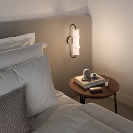 Contemporary Opal Glass Cylindrical Wall Light