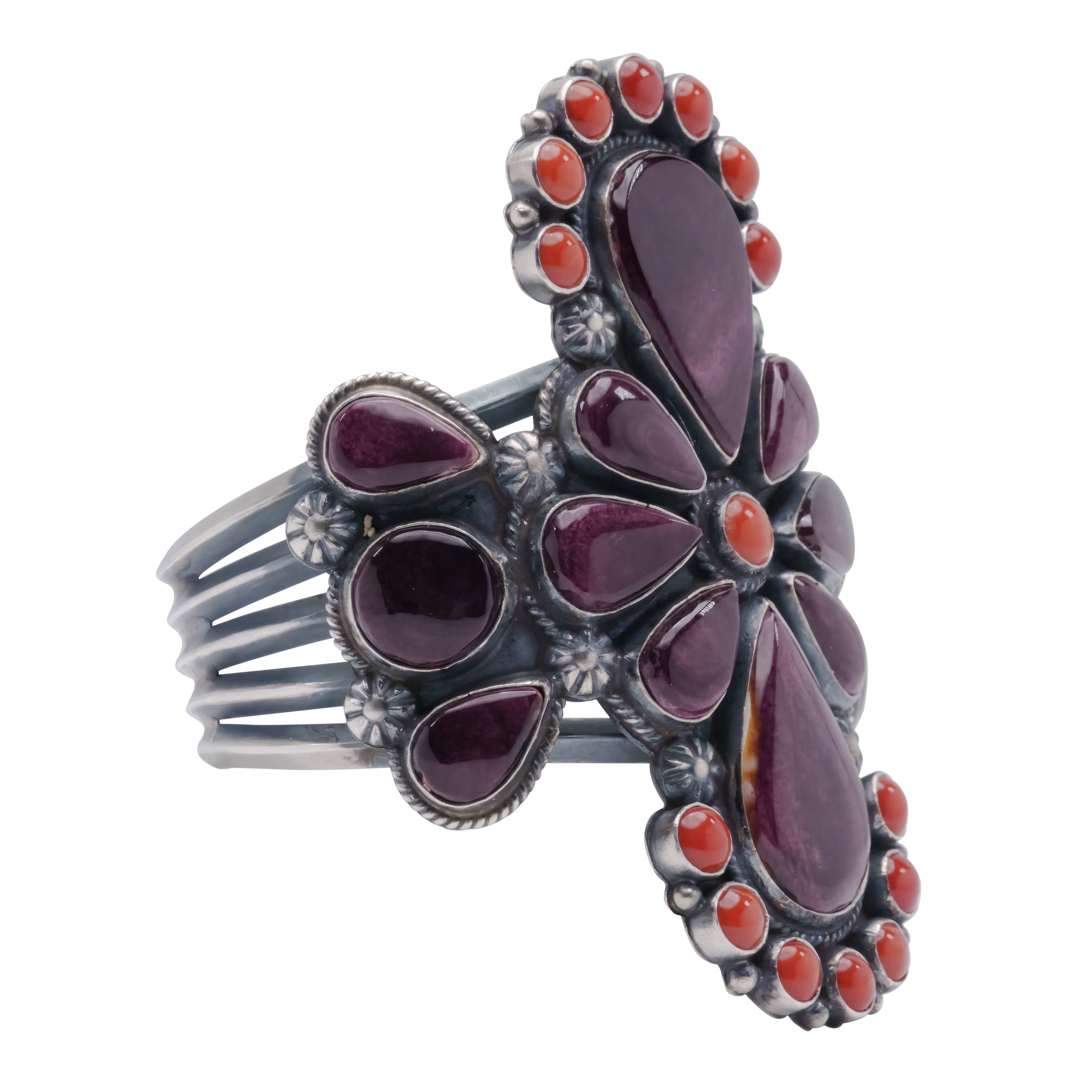 Coral & Spiny Oyster Shell Cuff | Anthony Skeets