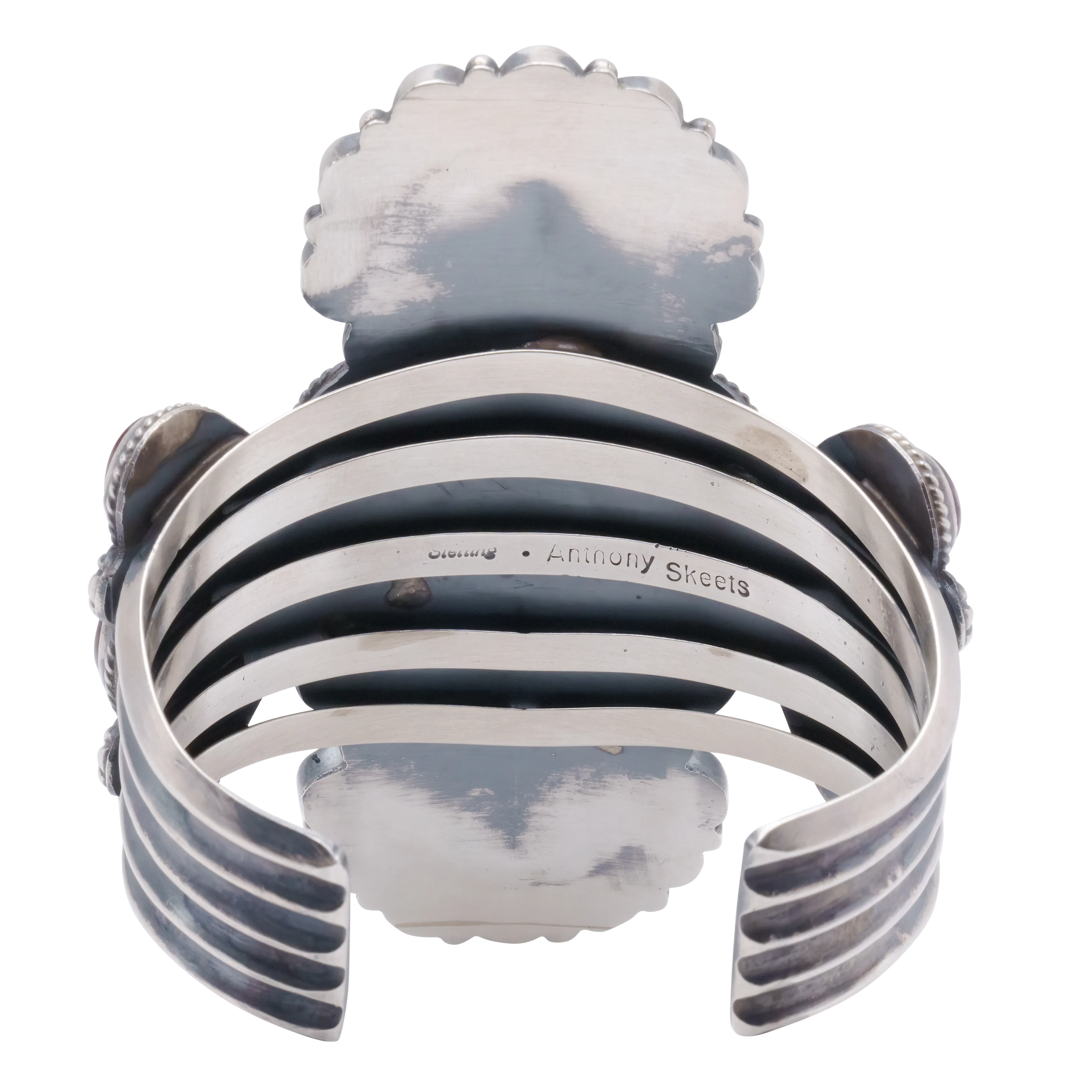 Coral & Spiny Oyster Shell Cuff | Anthony Skeets