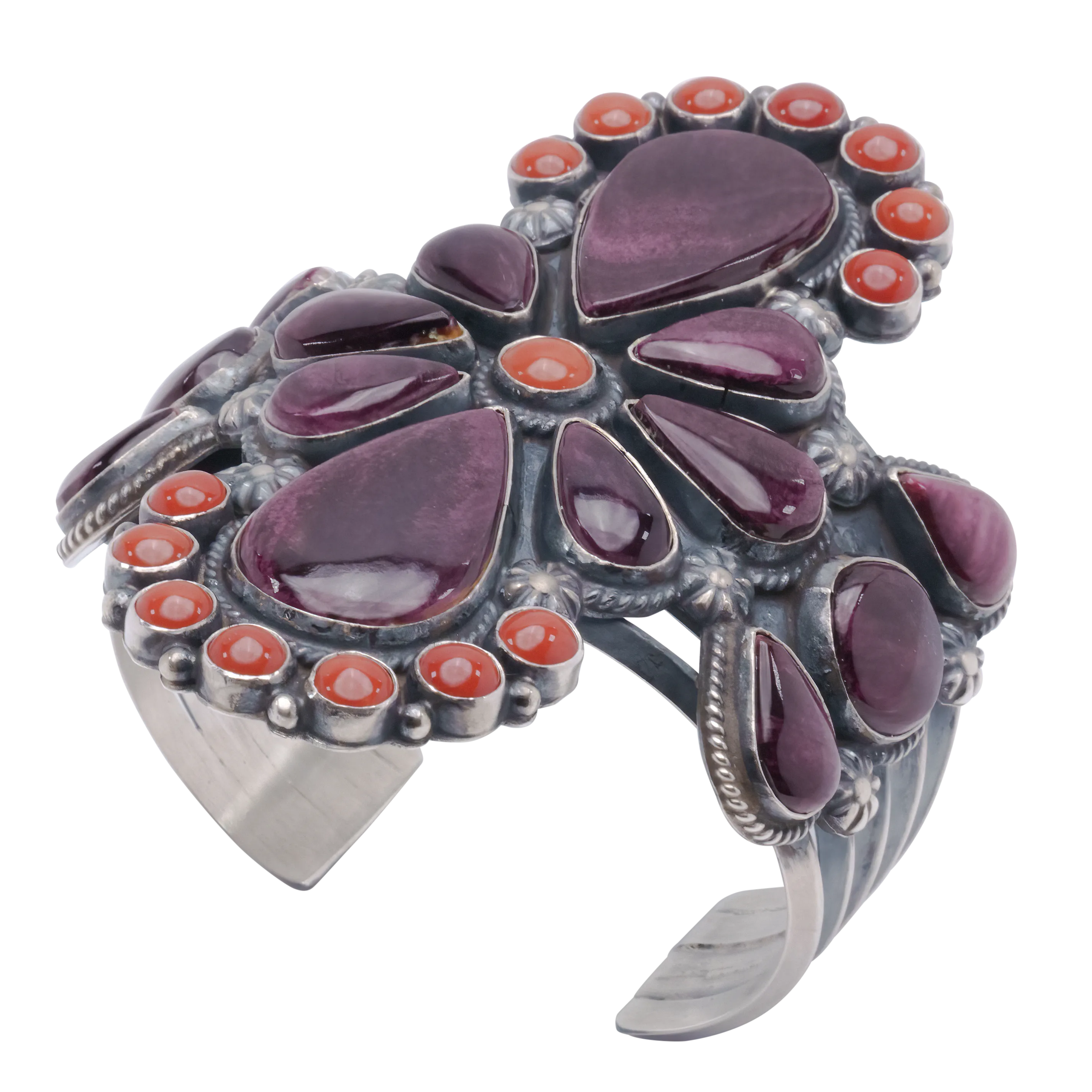 Coral & Spiny Oyster Shell Cuff | Anthony Skeets
