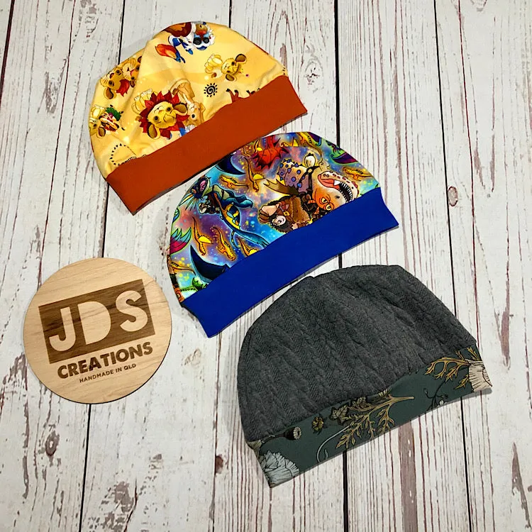 CUSTOM MADE Matching Beanie or Bow Headband