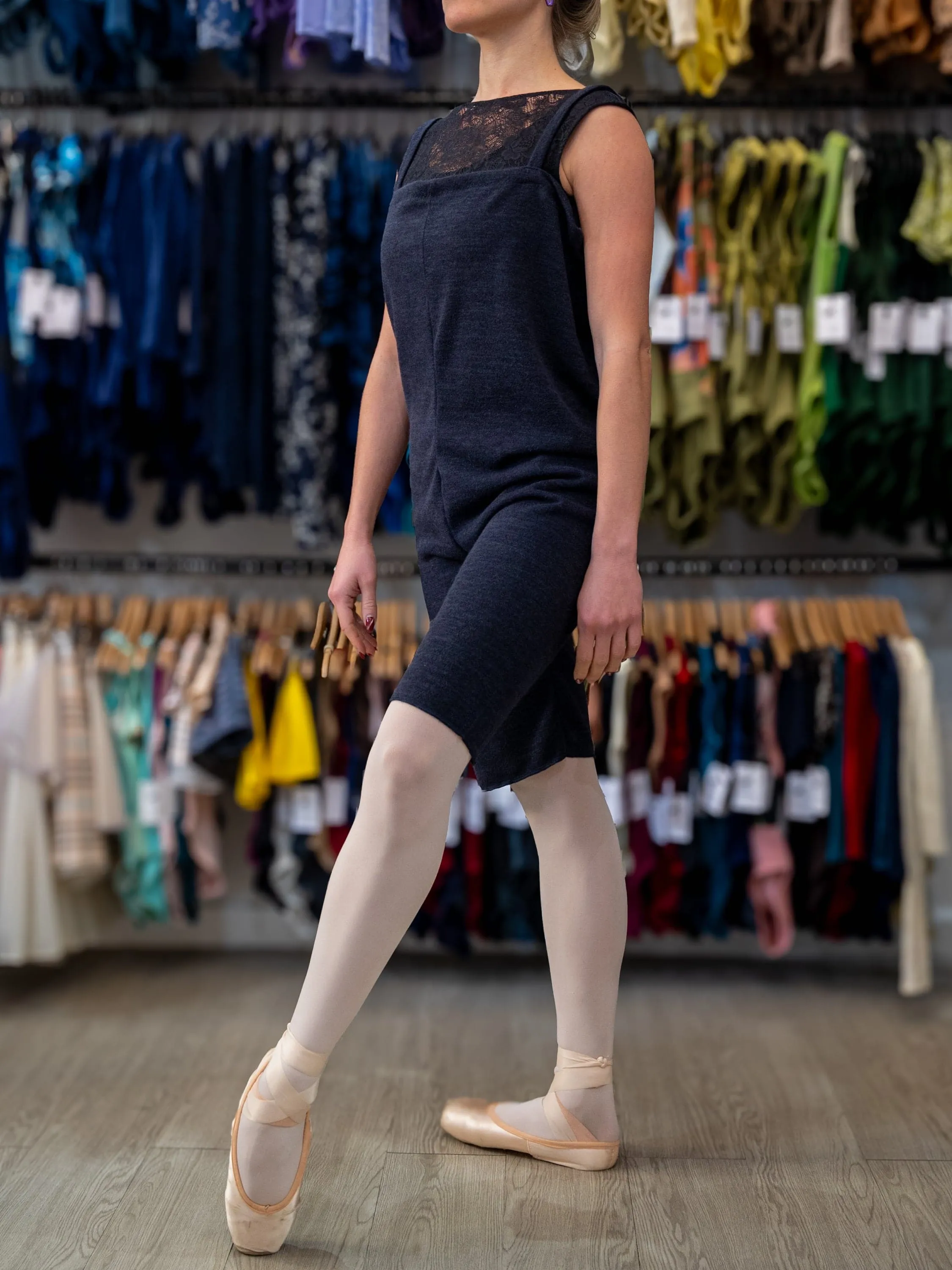Dark Blue Warm-up Dance Romper MP925