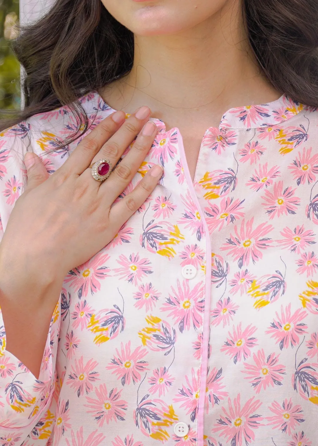 East West By Polo Republica Women’s Floral Printed Shirt