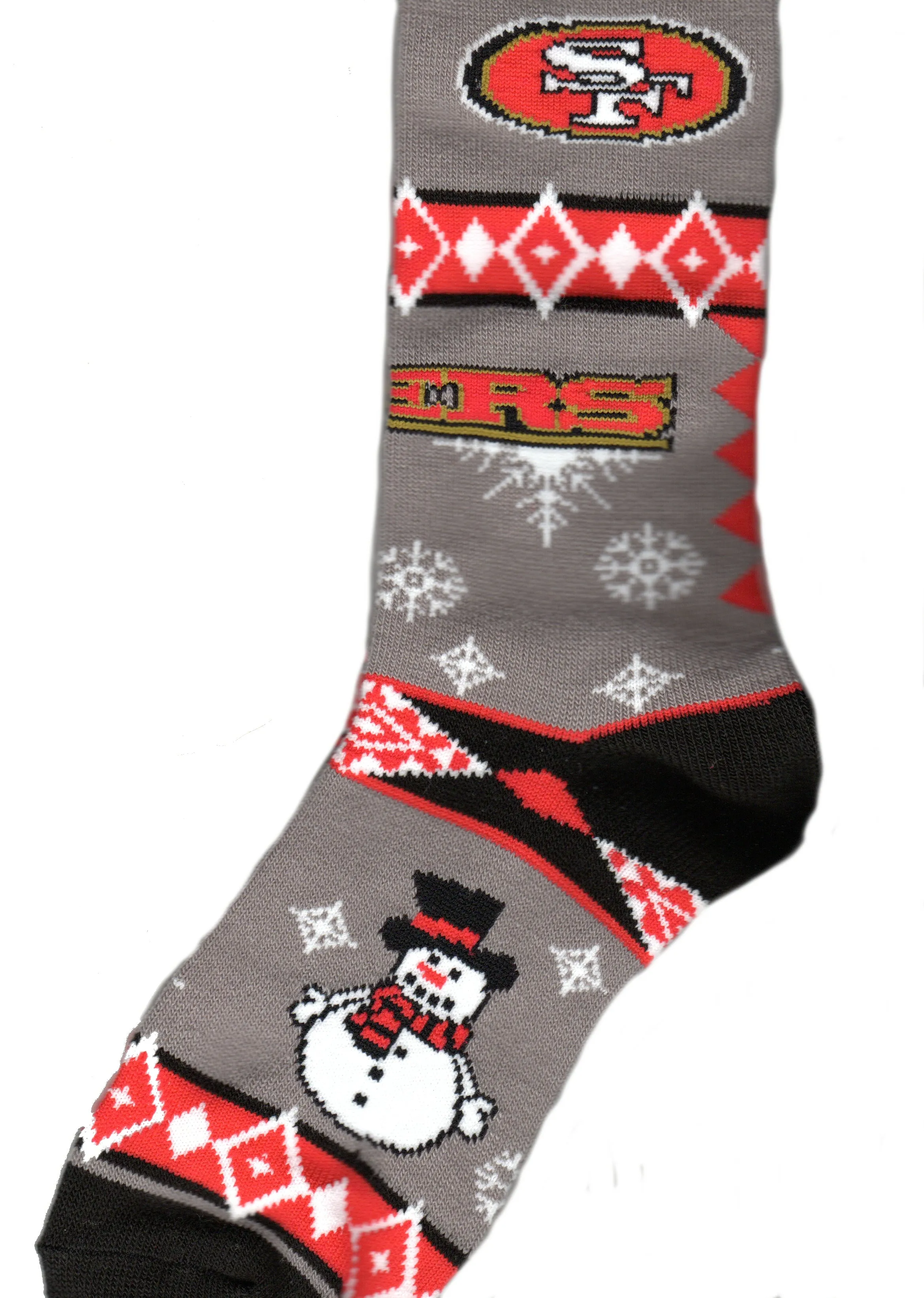 FBF San Francisco 49ers Holiday Blanket Sock