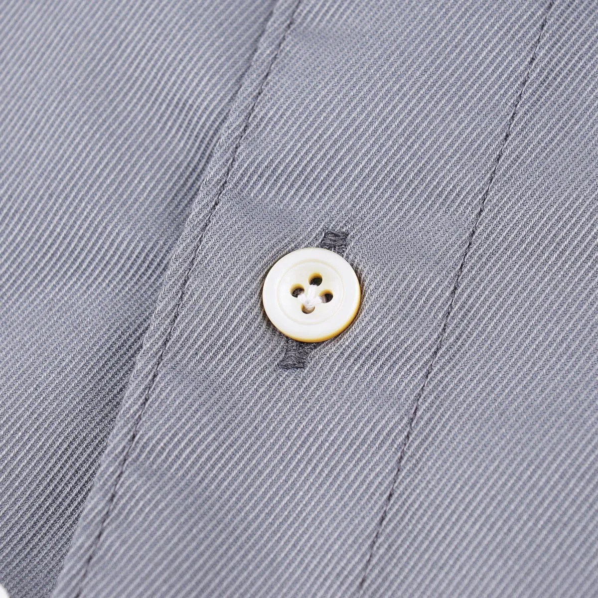 Finamore Twill Cotton Dress Shirt