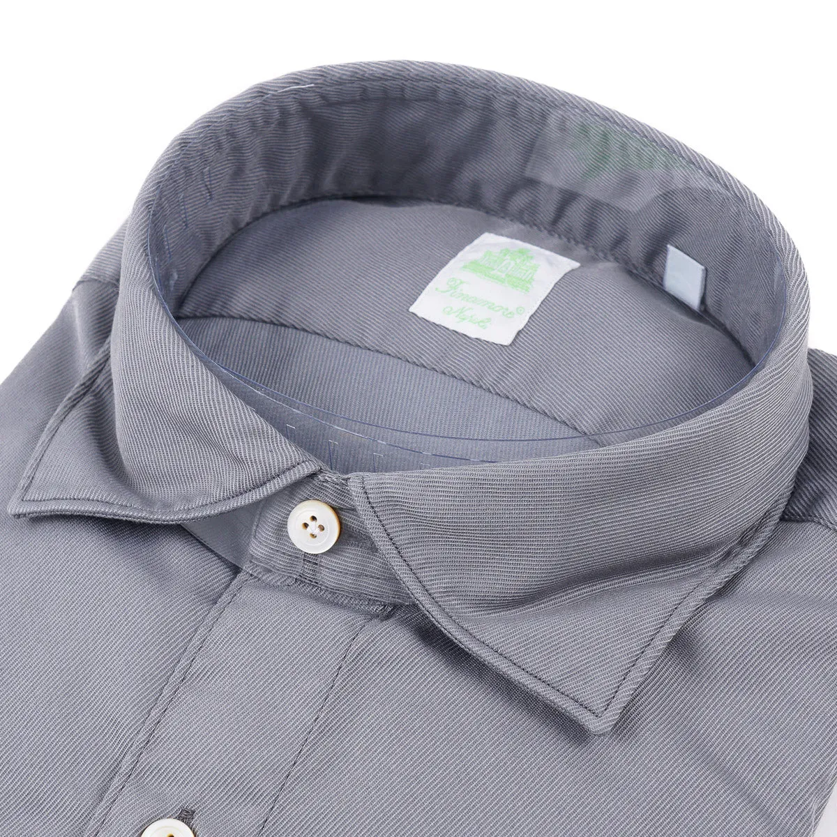 Finamore Twill Cotton Dress Shirt