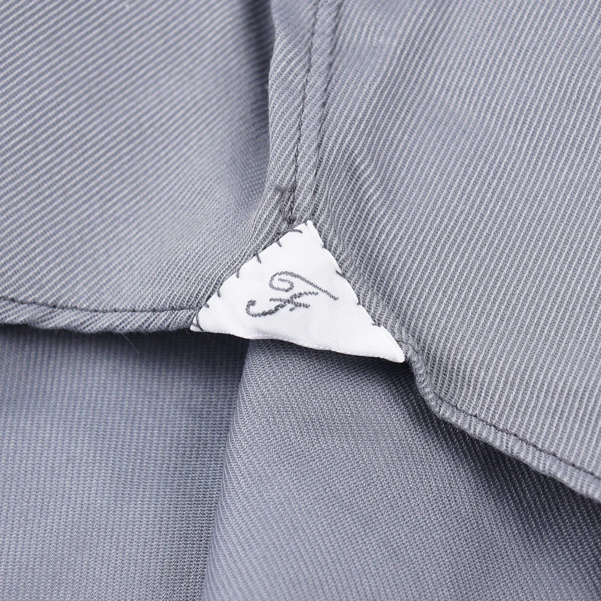 Finamore Twill Cotton Dress Shirt