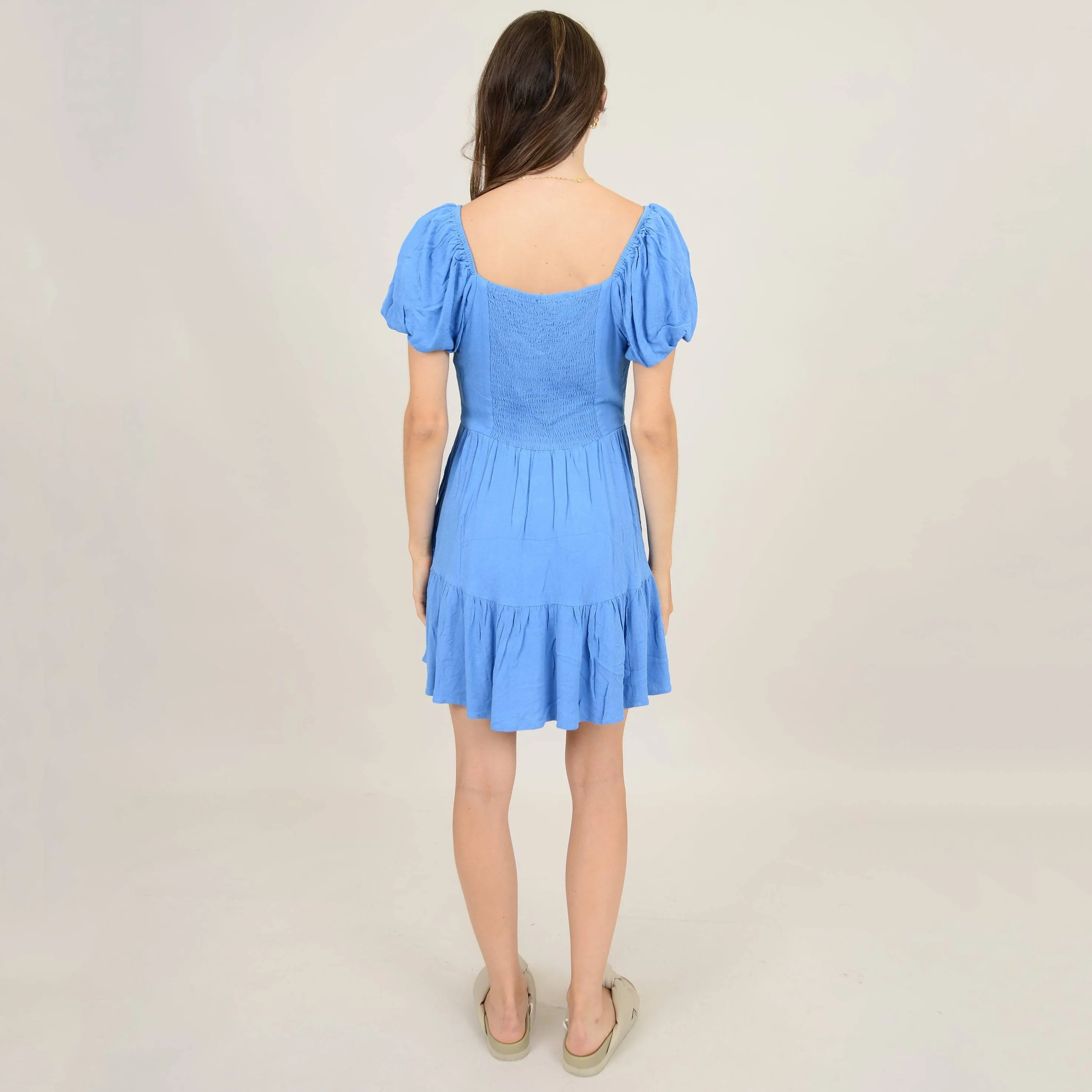 Floret Crepe Tiered Dress *