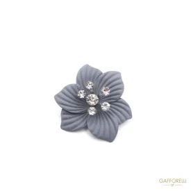 Flower Shape Button with Rhinestones - Art. A279