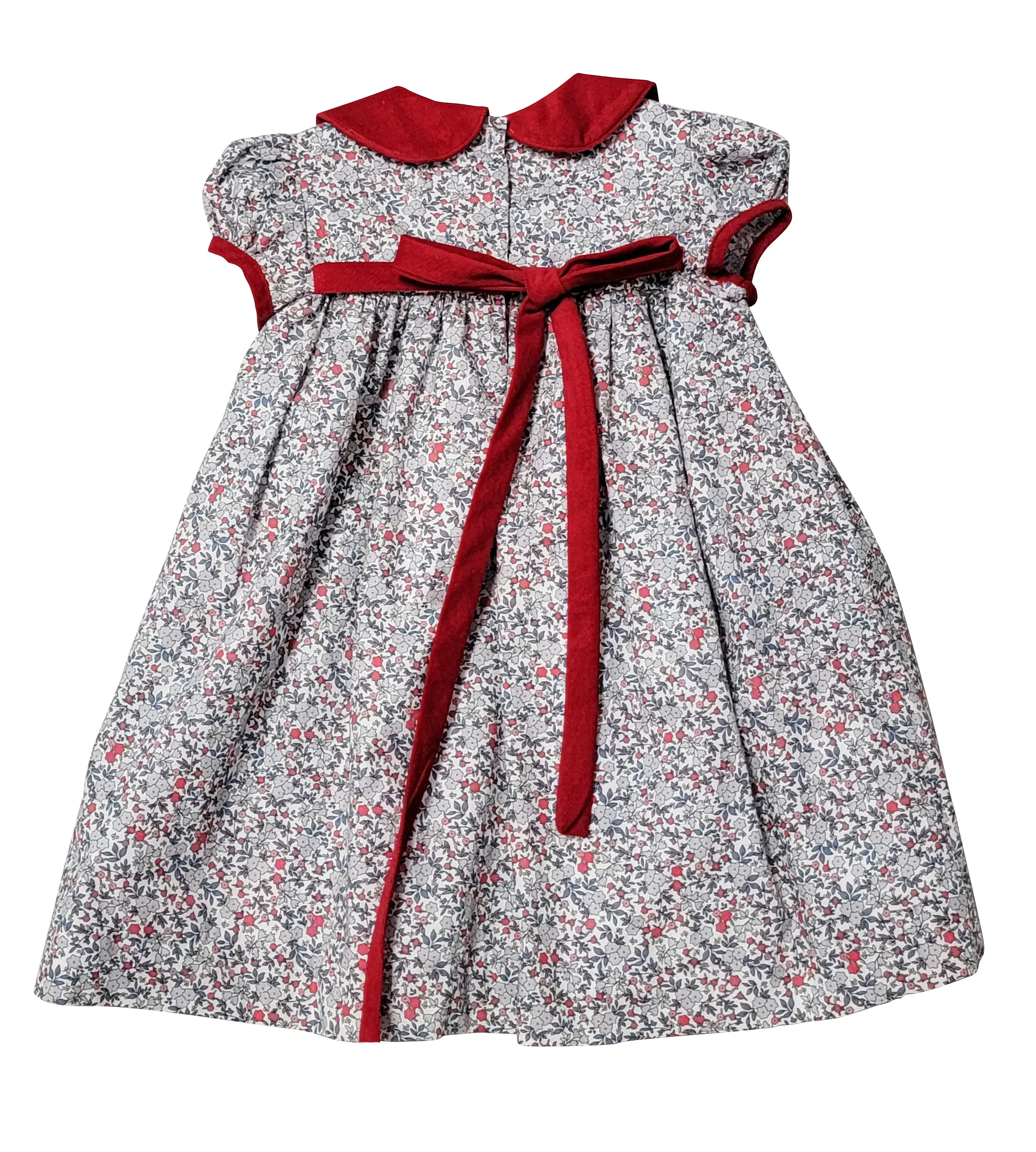 Girl's "Callie & Carter" Christmas Floral Cotton Dress